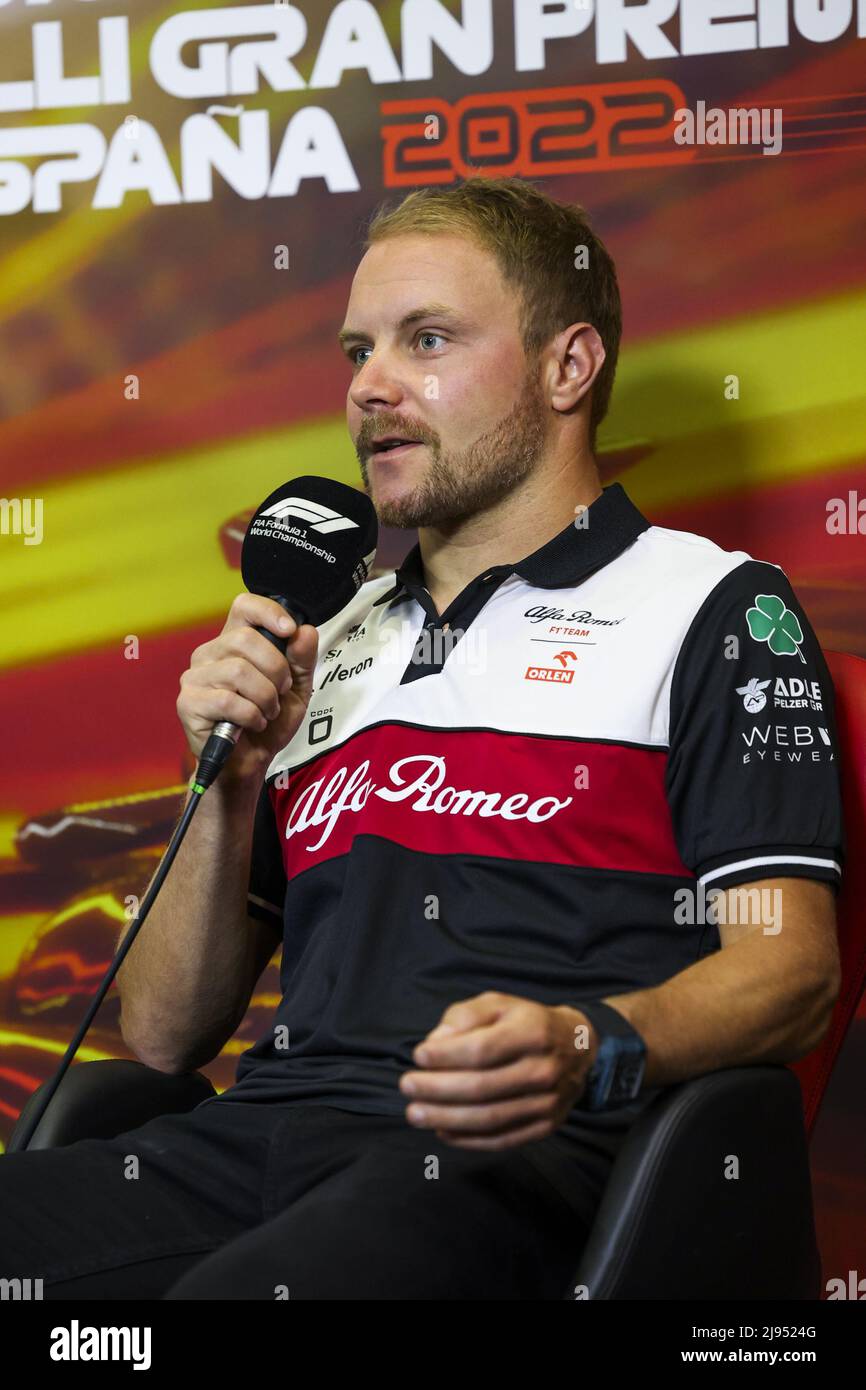 Barcellona, Spagna. 20th maggio 2022. BOTTAS Valtteri (fin), Alfa Romeo F1 Team ORLEN C42, ritratto, conferenza stampa durante la Formula 1 Pirelli Grand Premio de Espana 2022, 6th round del Campionato Mondiale