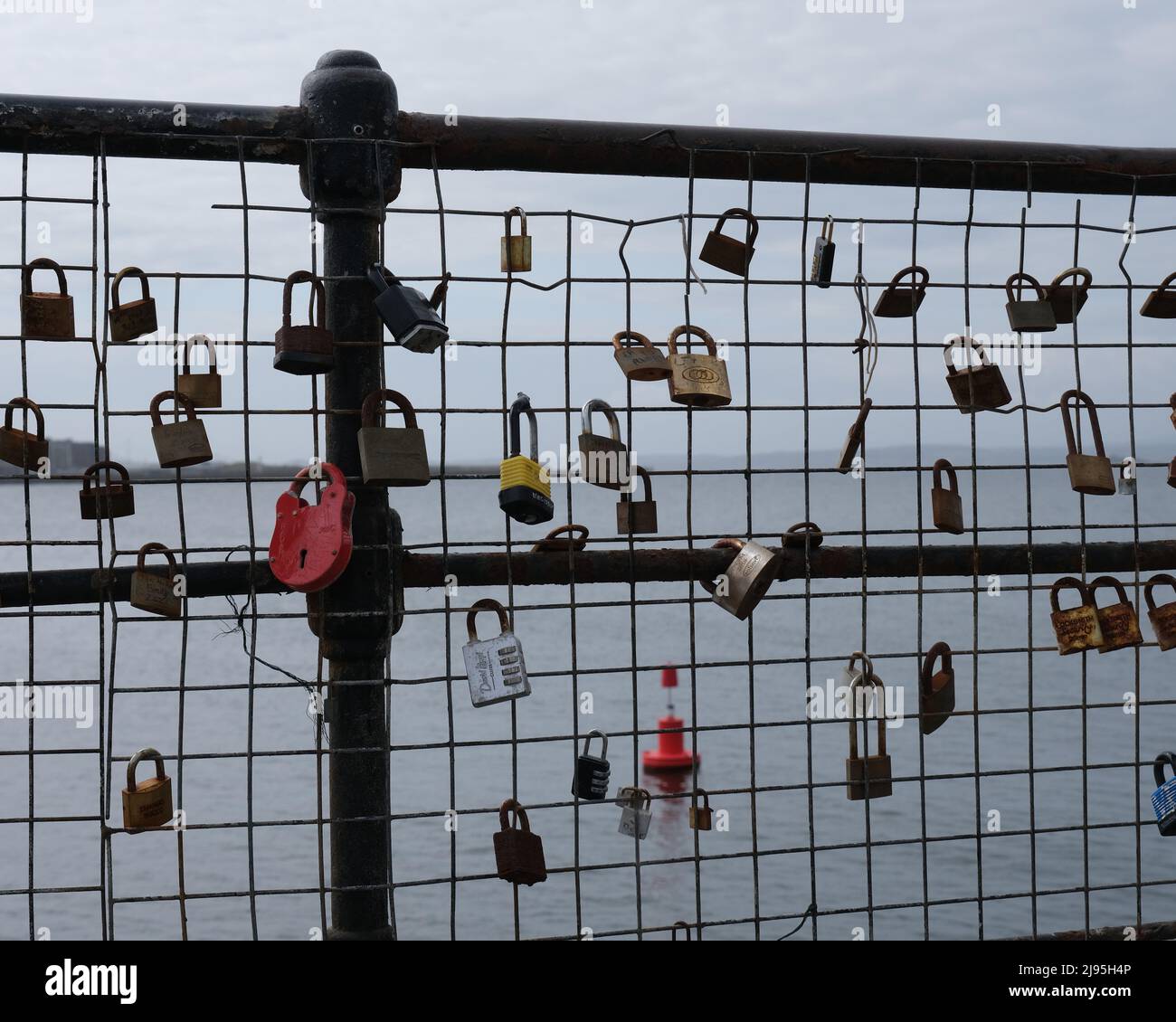 Love Locks, Newhaven, Edimburgo Foto Stock