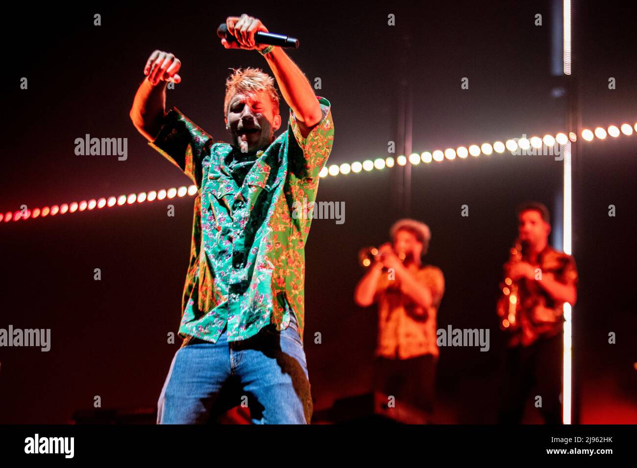 Rotterdam, Paesi Bassi. 20th maggio 2022. 2022-05-20 20:13:29 ROTTERDAM - la banda Haarlem Chef Special con cantante Joshua Nolet durante un concerto nella fase RTM a Rotterdam Ahoy. ANP PAUL BERGEN netherlands out - belgio out Credit: ANP/Alamy Live News Foto Stock