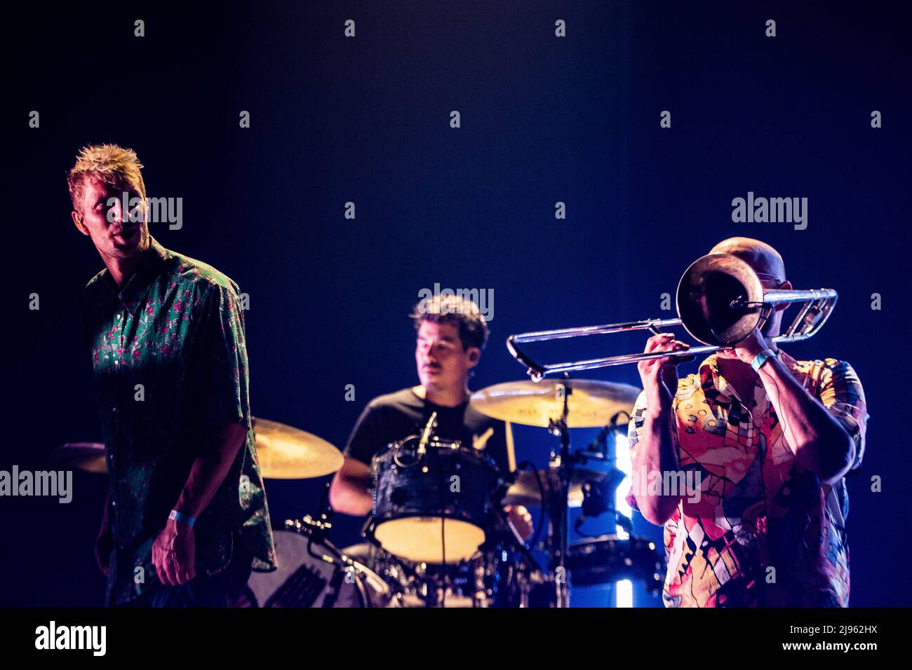 Rotterdam, Paesi Bassi. 20th maggio 2022. 2022-05-20 20:08:07 ROTTERDAM - la banda Haarlem Chef Special con cantante Joshua Nolet durante un concerto nella fase RTM a Rotterdam Ahoy. ANP PAUL BERGEN netherlands out - belgio out Credit: ANP/Alamy Live News Foto Stock