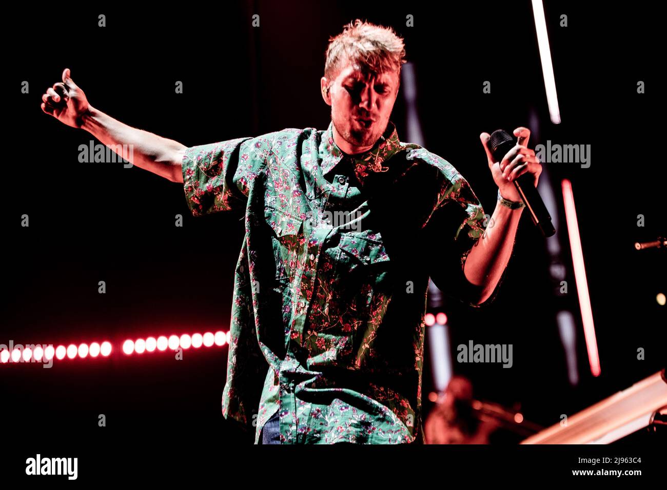 Rotterdam, Paesi Bassi. 20th maggio 2022. 2022-05-20 20:13:37 ROTTERDAM - la banda Haarlem Chef Special con cantante Joshua Nolet durante un concerto nella fase RTM a Rotterdam Ahoy. ANP PAUL BERGEN netherlands out - belgio out Credit: ANP/Alamy Live News Foto Stock