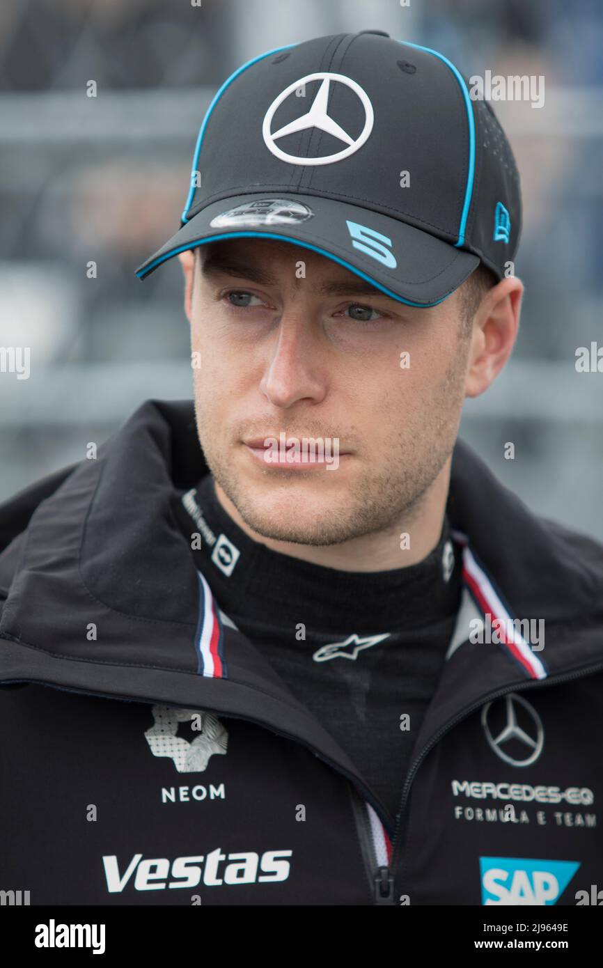 Berlino, Germania, 14th maggio 2022. 2022 Shell Recharge Berlin e-Prix, Round 7 del Campionato del mondo di Formula e ABB FIA 2021-22, Tempelhof Airport Circuit a Berlino, Germania nella foto: Stoffel VANDOORNE (bel) del Team Mercedes-EQ Formula e © Piotr Zajac/Alamy Live News Foto Stock