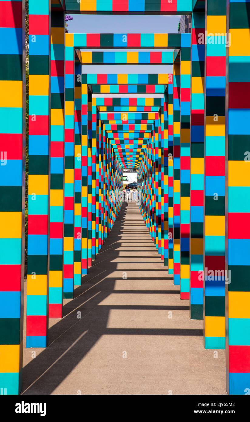 Arco colorato a Città del Messico, Messico Foto Stock