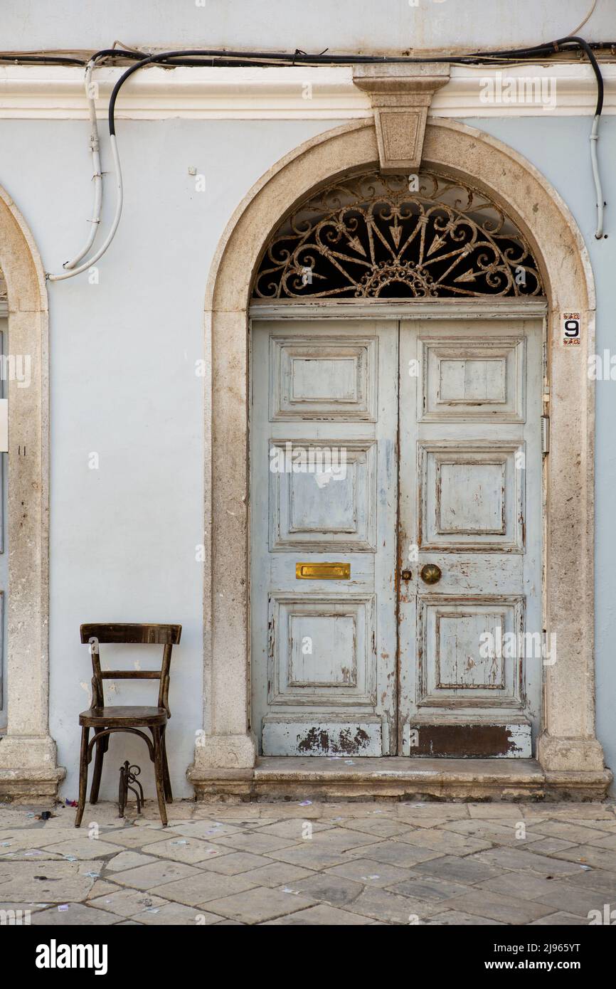 Corfù-Grecia, settembre 15 2015 negozi d'arte e boutique in una piccola strada laterale nel centro storico di corfù Foto Stock