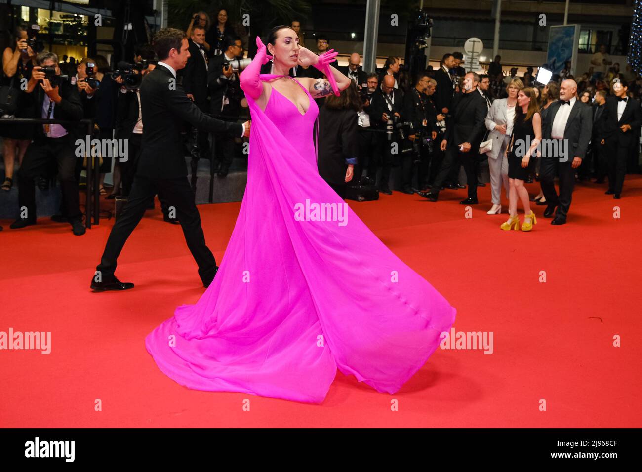 Cannes, Francia. 20th maggio 2022. Cannes, Francia, venerdì, maggio. 20, 2022 - Rosy de Palma è visto al tappeto rosso fratello e sorella durante il Festival del Cinema di Cannes 75th al Palais des Festivals et des Congrès de Cannes . Foto di Credit: Julie Edwards/Alamy Live News Foto Stock