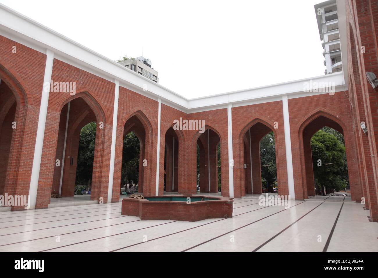 Dhaka bangladesh 25th ottobre 2021, interno della Moschea gulshan a dhaka Foto Stock