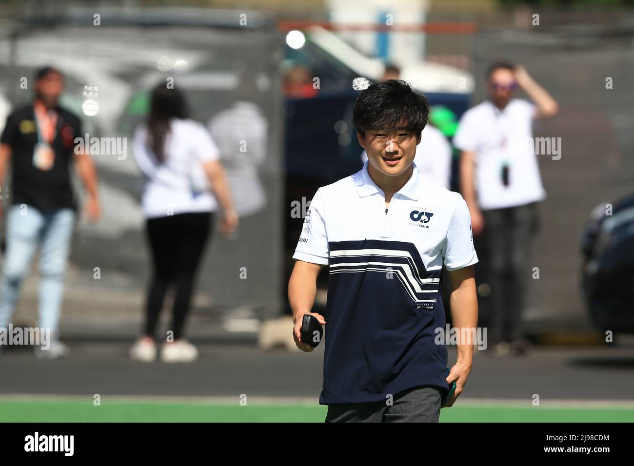 21st maggio 2022; Barcellona, Circuit de Barcelona Catalunya, Spagna. F1 Gran Premio di Spagna, Qualifiche; Scuderia AlphaTauri, Yuki Tsunoda Foto Stock