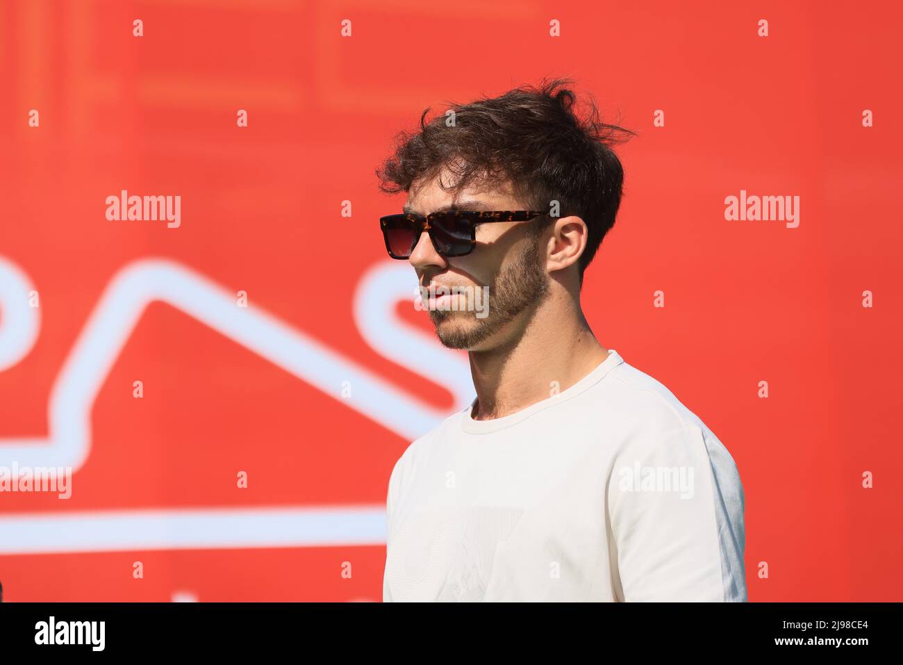 21st maggio 2022; Barcellona, Circuit de Barcelona Catalunya, Spagna. F1 Gran Premio di Spagna, Qualifiche; Scuderia AlphaTauri, Pierre Gasly Foto Stock