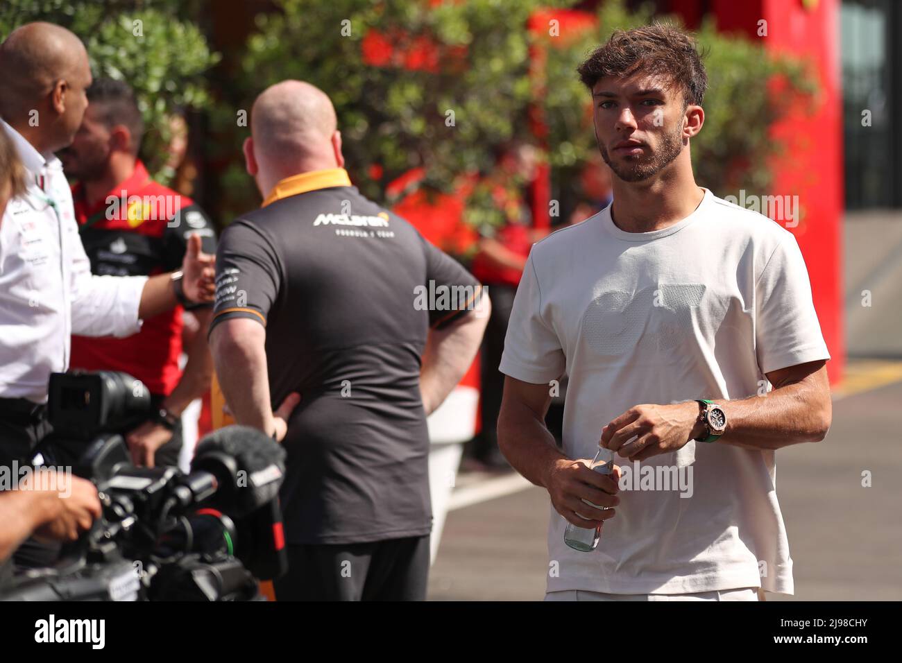 21st maggio 2022; Barcellona, Circuit de Barcelona Catalunya, Spagna. F1 Gran Premio di Spagna, Qualifiche; Scuderia AlphaTauri, Pierre Gasly Foto Stock