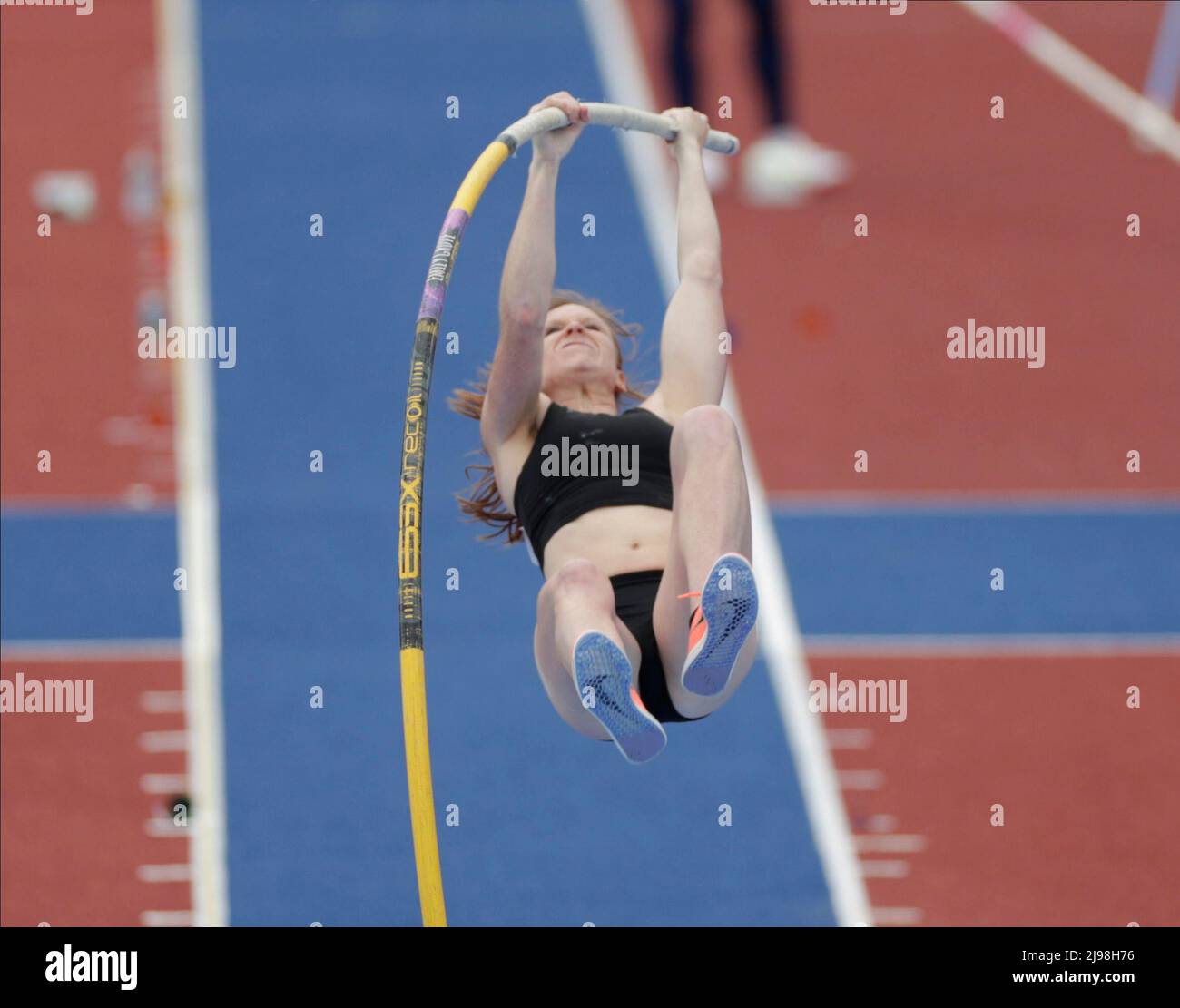 21st maggio 2022 ; Alexander Stadium, Birmingham, Midlands, Inghilterra; M&#xfc;ller Birmingham Diamond League Athletics: Emily Grove USA ha terminato il 5th nel Women's Pole Vault con un'altezza di 4:45 Foto Stock