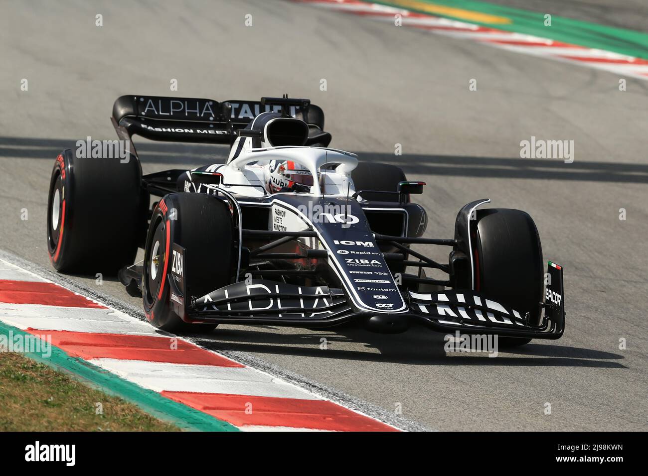 21st maggio 2022; Barcellona, Circuit de Barcelona Catalunya, Spagna. F1 Gran Premio di Spagna, Qualifiche; Scuderia AlphaTauri, Pierre Gasly Foto Stock