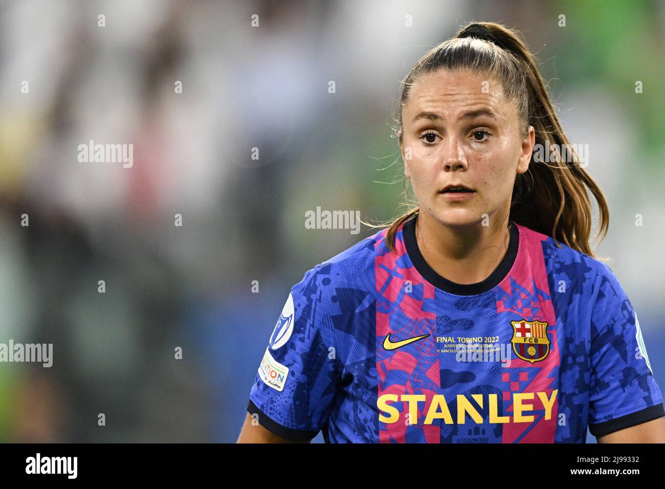 TORINO - Lieke Martens del FC Barcellona durante la finale della UEFA Women's Champions League tra il Barcelona FC e l'Olympique Lyon al Juventus Stadium il 21 maggio 2022 a Torino, Italia. ANP | ALTEZZA OLANDESE | GERRIT DA COLONIA Foto Stock