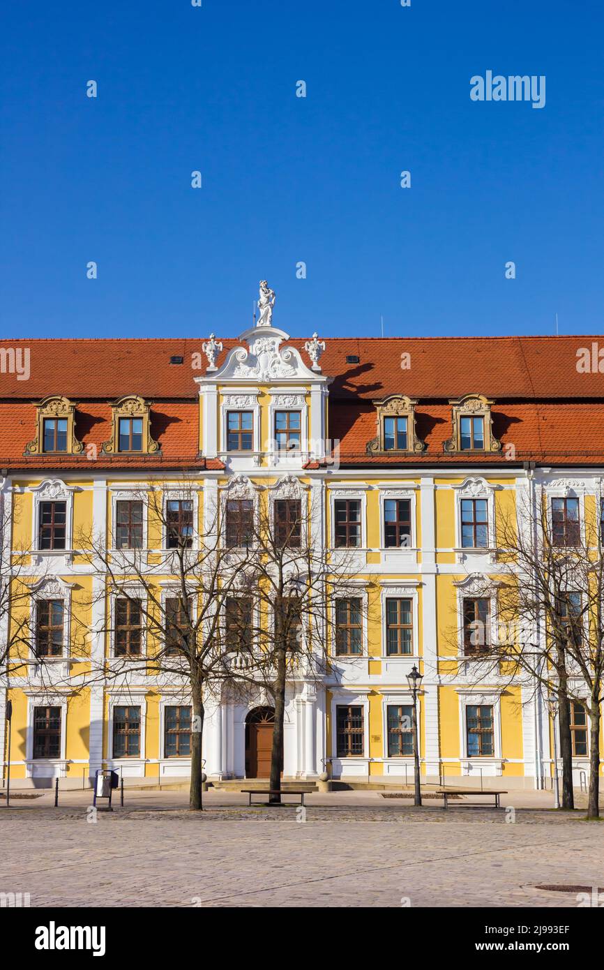 Landtag edificio sulla piazza dom a Magdeburg, Germania Foto Stock