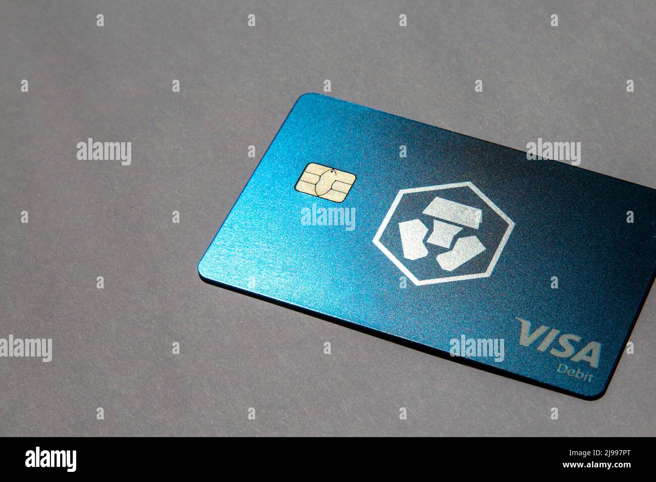 Studio Still LIFE della carta premio Visa Debit Crypto.com Foto Stock