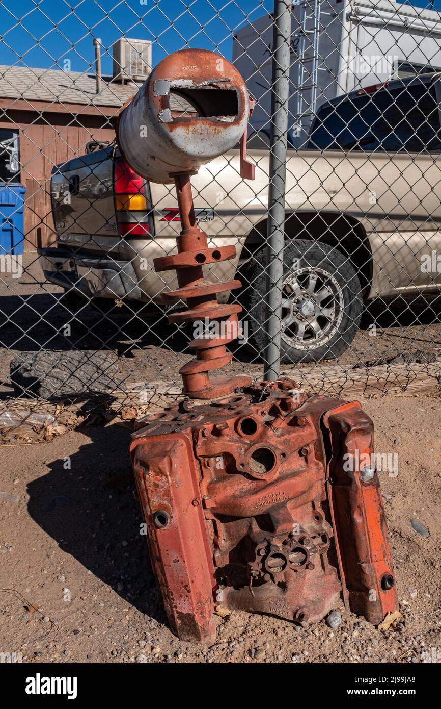 Insolito caselle di posta a Albuquerque, New Mexico Foto Stock