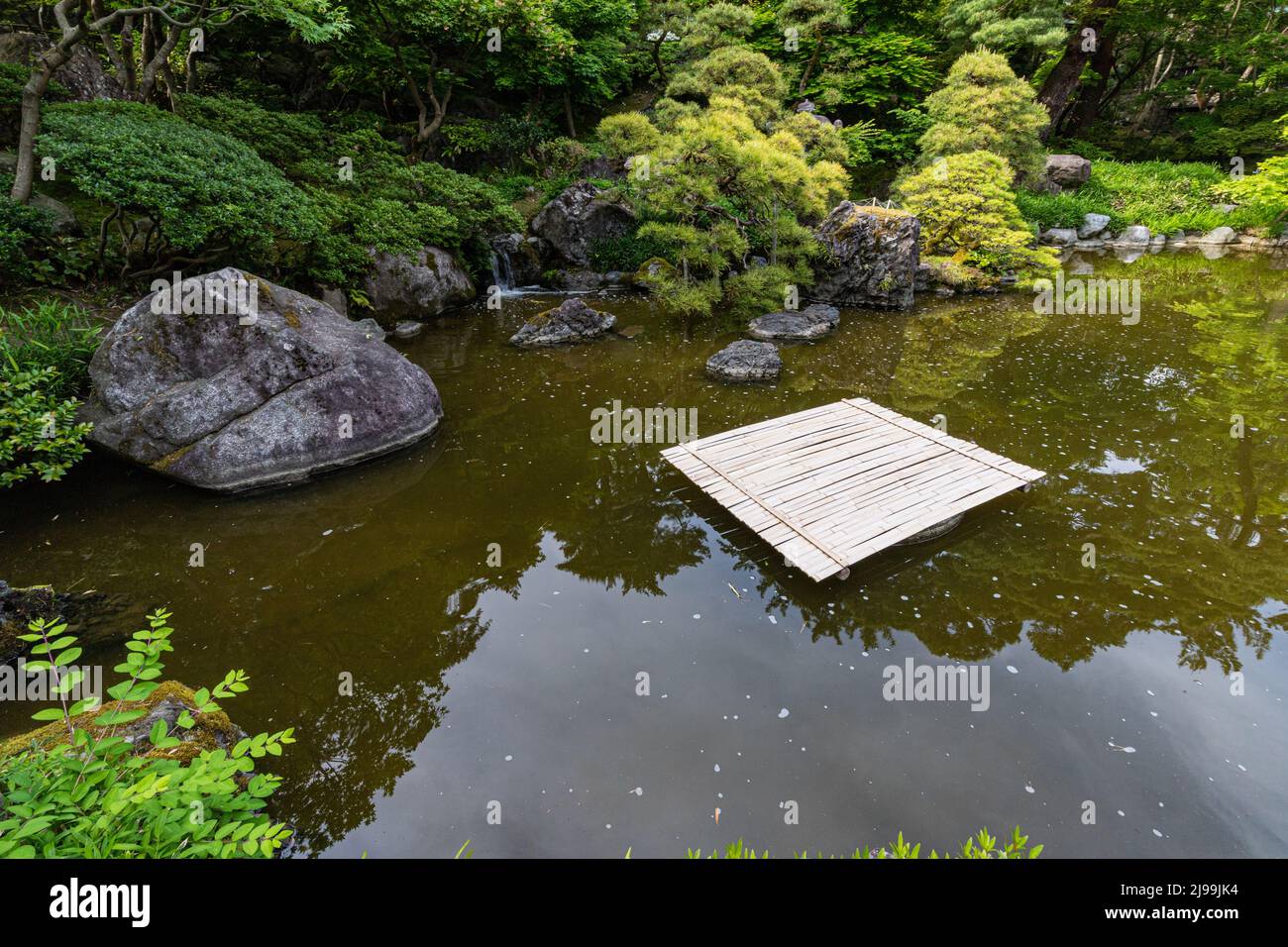 Saito Family Bettei Garden è una villa costruita nell'era Taisho da Kijuro Saito, un uomo d'affari che si dice sia uno dei tre maggiori conglomerati i Foto Stock