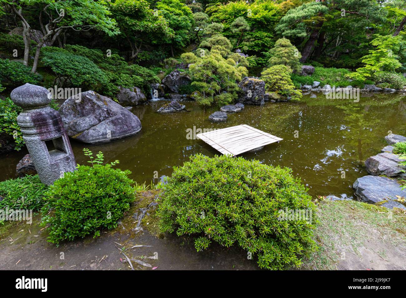 Saito Family Bettei Garden è una villa costruita nell'era Taisho da Kijuro Saito, un uomo d'affari che si dice sia uno dei tre maggiori conglomerati i Foto Stock