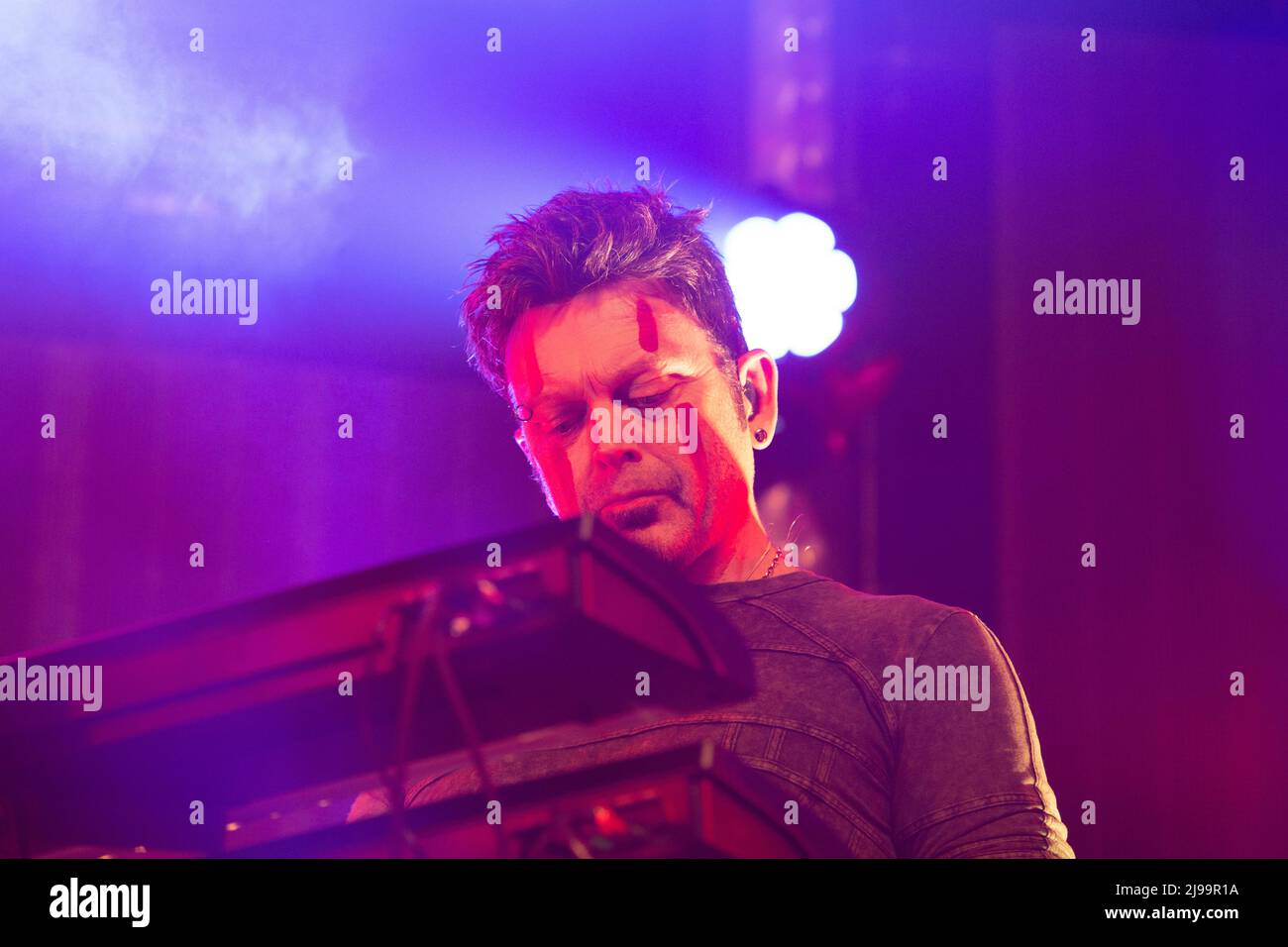 Belfast, Regno Unito. 21st maggio 2022. 21st maggio 2022 Gary Numan ha suonato presso l'Ulster Hall di Belfast come parte dell'Intruder Tour Credit: Bonzo/Alamy Live News Foto Stock