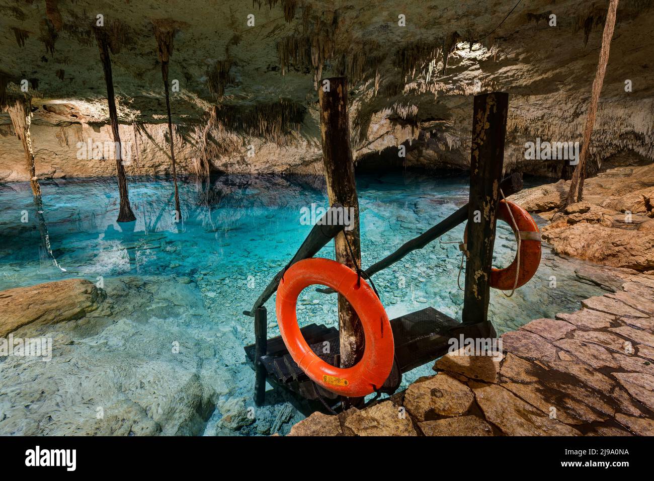 Taak Bi ha Cenote, Riviera Maya, Playa del Carmen, Messico Foto Stock