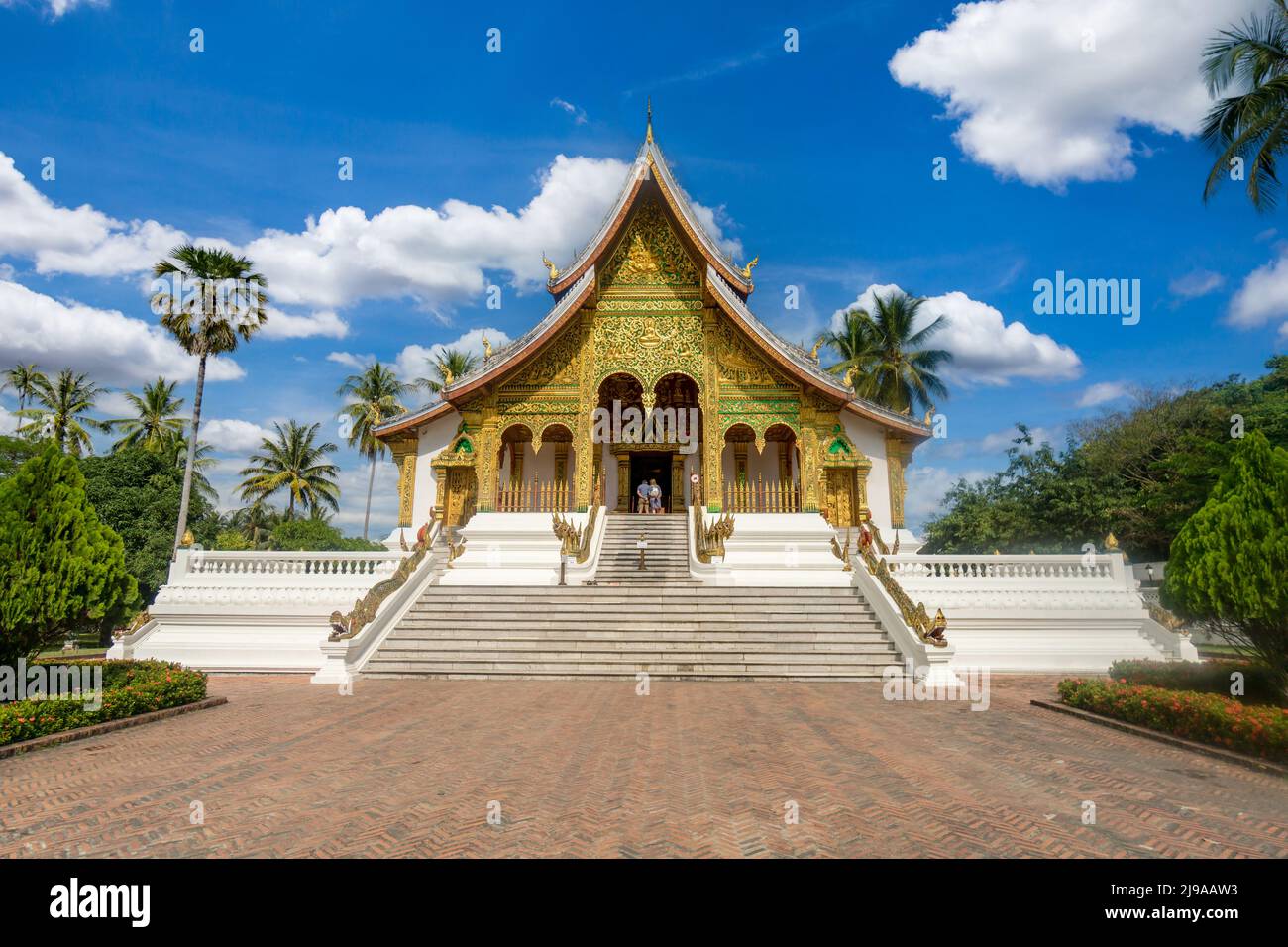 Tempio del Buddha Phra Bang immagine, Luang Prabang, Laos. Foto Stock