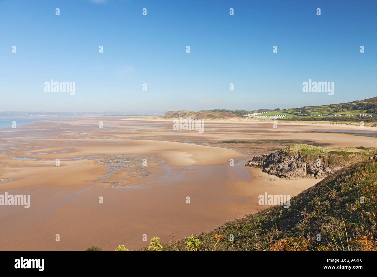 Broughton Bay, Penisola di Gower, Swansea, South Wales, Regno Unito Foto Stock