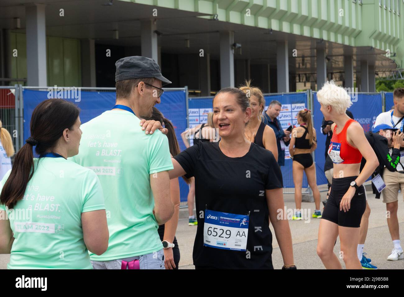 Vienna, Austria. 22nd maggio 2022. Vienna, Austria, maggio 22 2022, grande sollievo dopo aver raggiunto l'obiettivo, Credit: Wagner Andreas/Alamy Live News Foto Stock