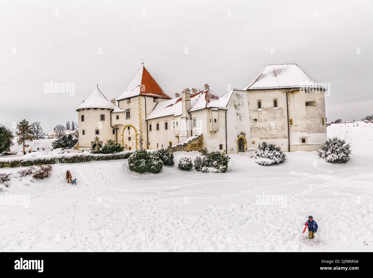 Castello di Varazdin in Croazia Foto Stock