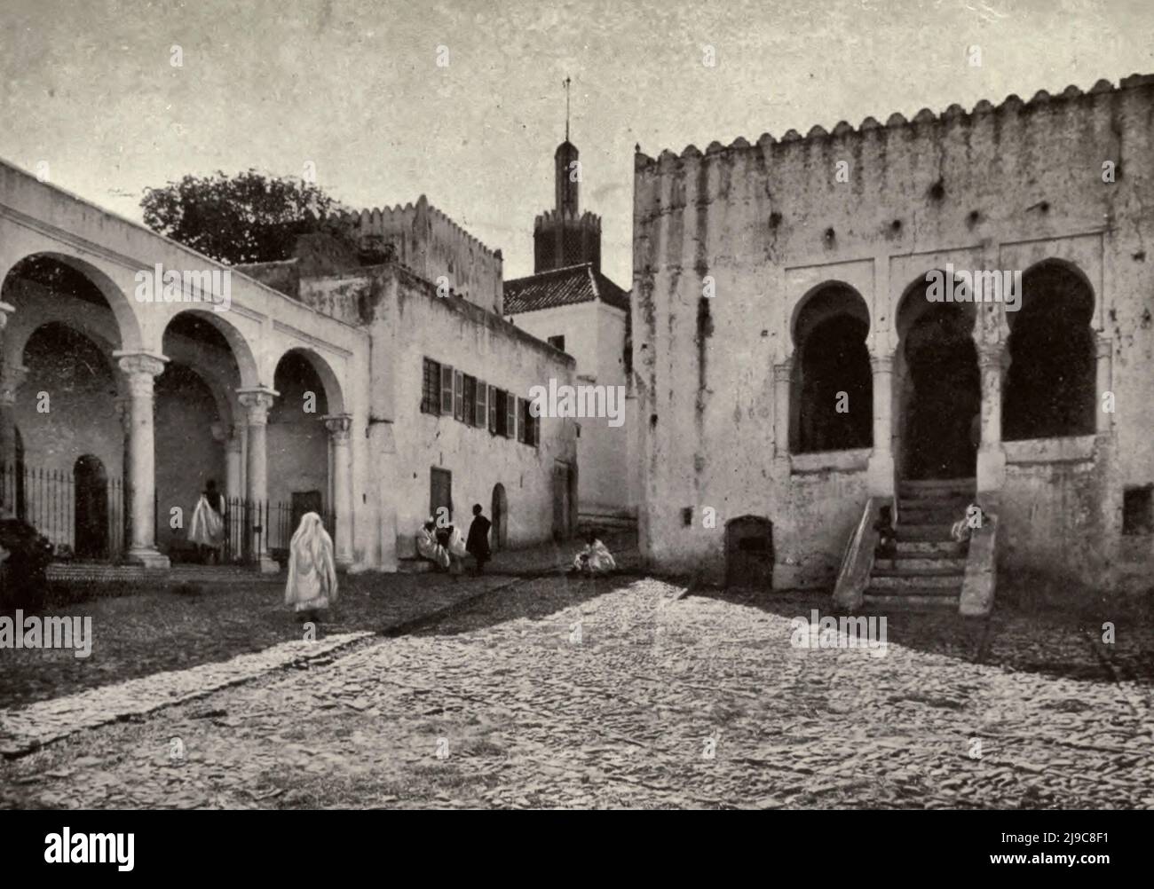 La Kasbah, Tangeri, Marocco, circa 1910 Foto Stock