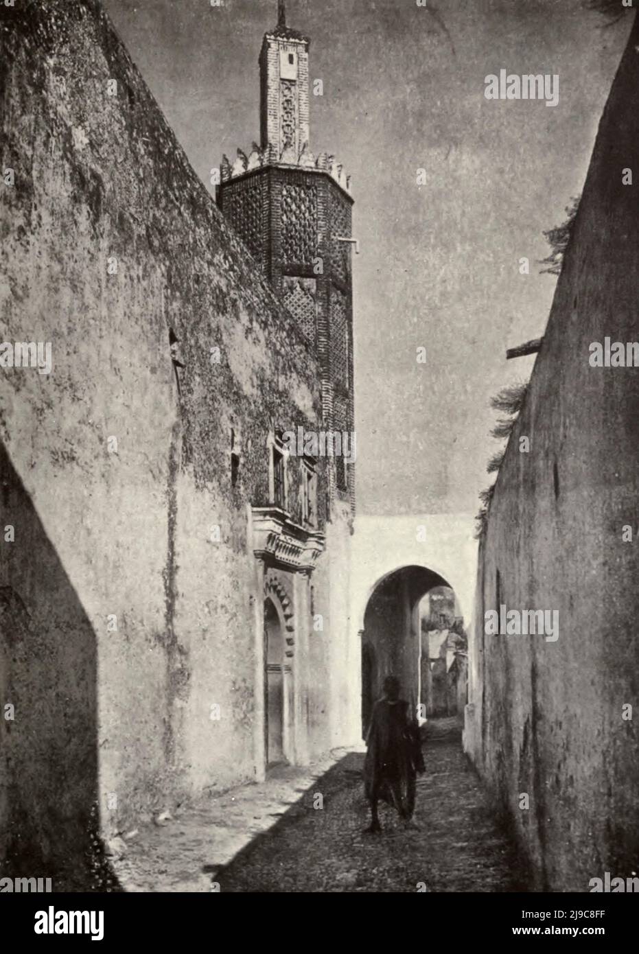 Una moschea a Tangeri, Marocco, circa 1910 Foto Stock