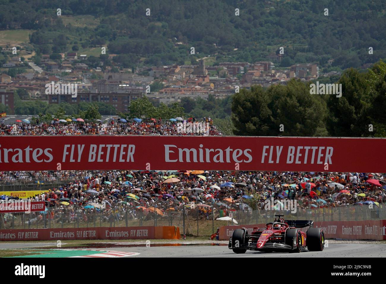 05/22/2022, Circuit de Catalunya, Barcellona, F1 Gran Premio di Spagna Pirelli 2022 , nella foto Charles Leclerc (MCO), Scuderia Ferrari Foto Stock