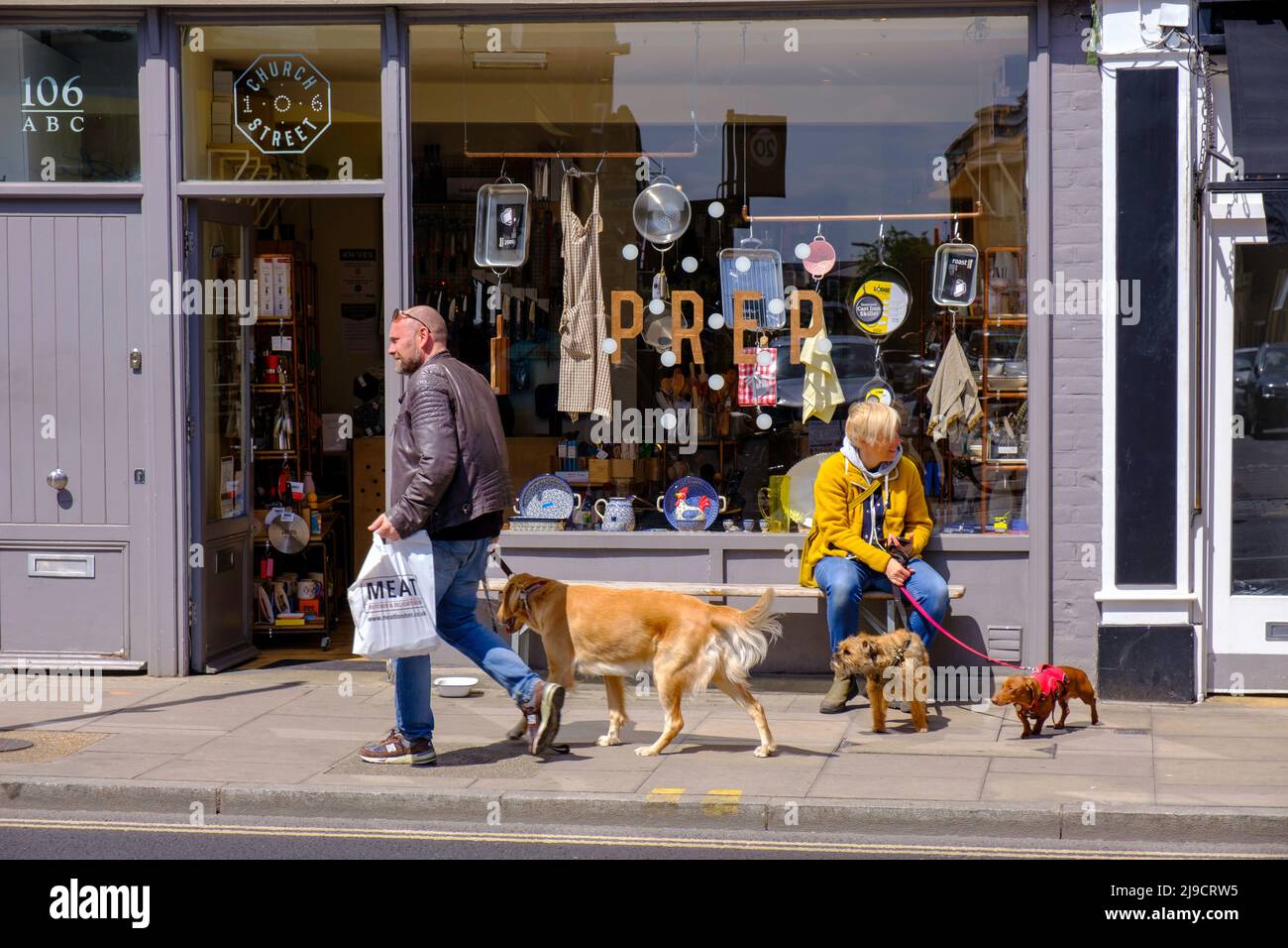 Stoke Newington Church Street, Londra, Regno Unito Foto Stock