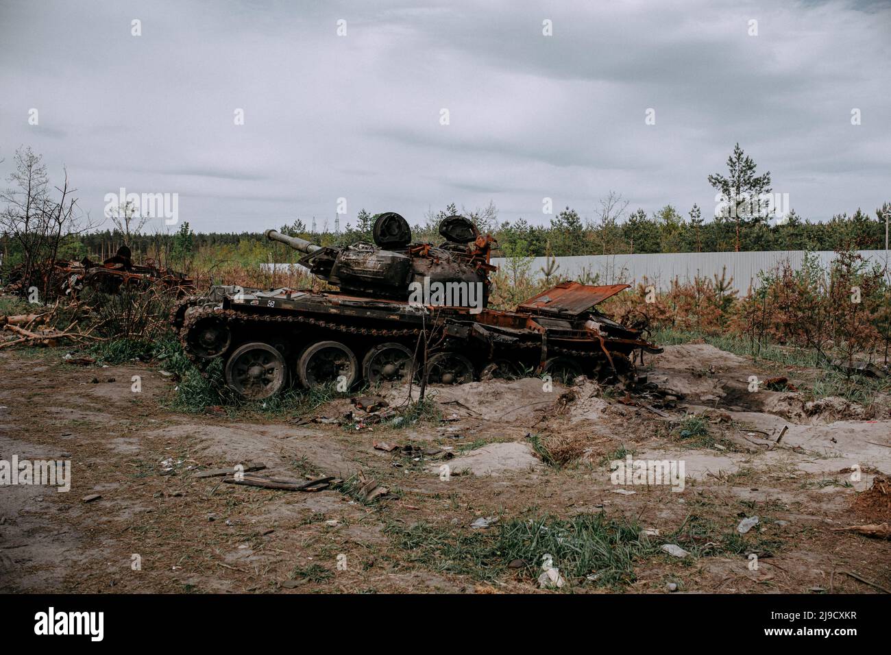 Guerra in Ucraina. La Russia uccide persone e bambini Foto Stock