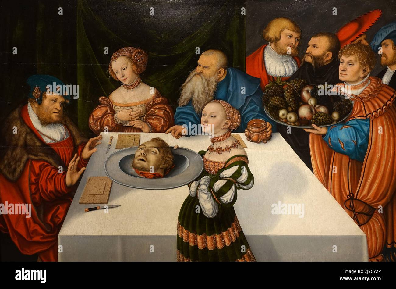 La Festa di Erode di Lucas Cranach il Vecchio, Foto Stock