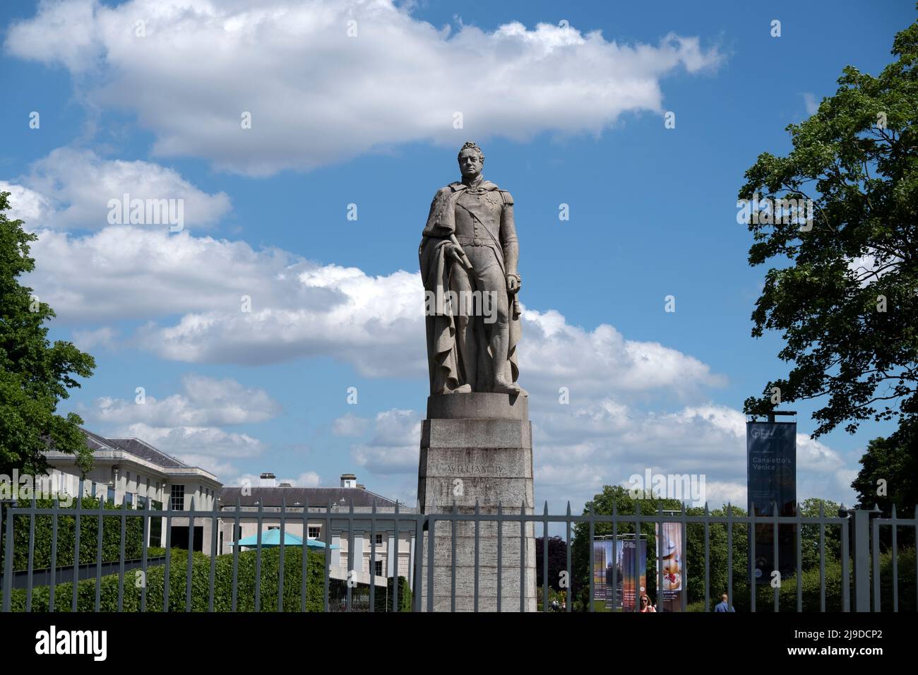 Statua di Guglielmo IV a Greenwich Park, Londra Foto Stock