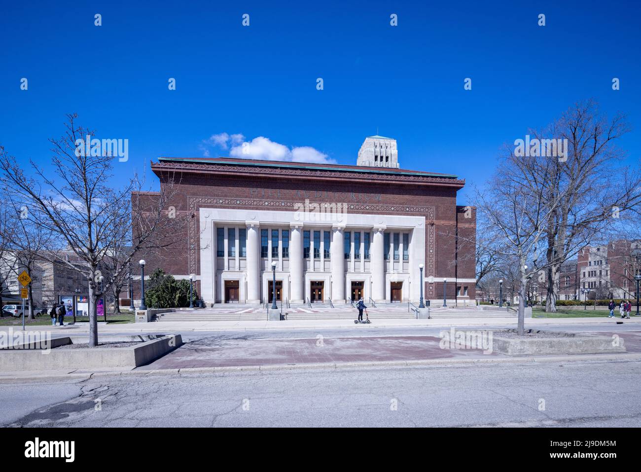 Hill Auditorium, campus della University of Michigan, Ann Arbor, Michigan, USA Foto Stock