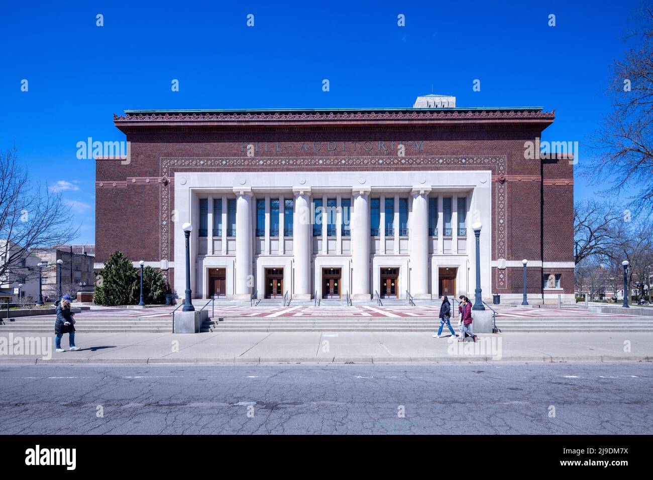 Hill Auditorium, campus della University of Michigan, Ann Arbor, Michigan, USA Foto Stock