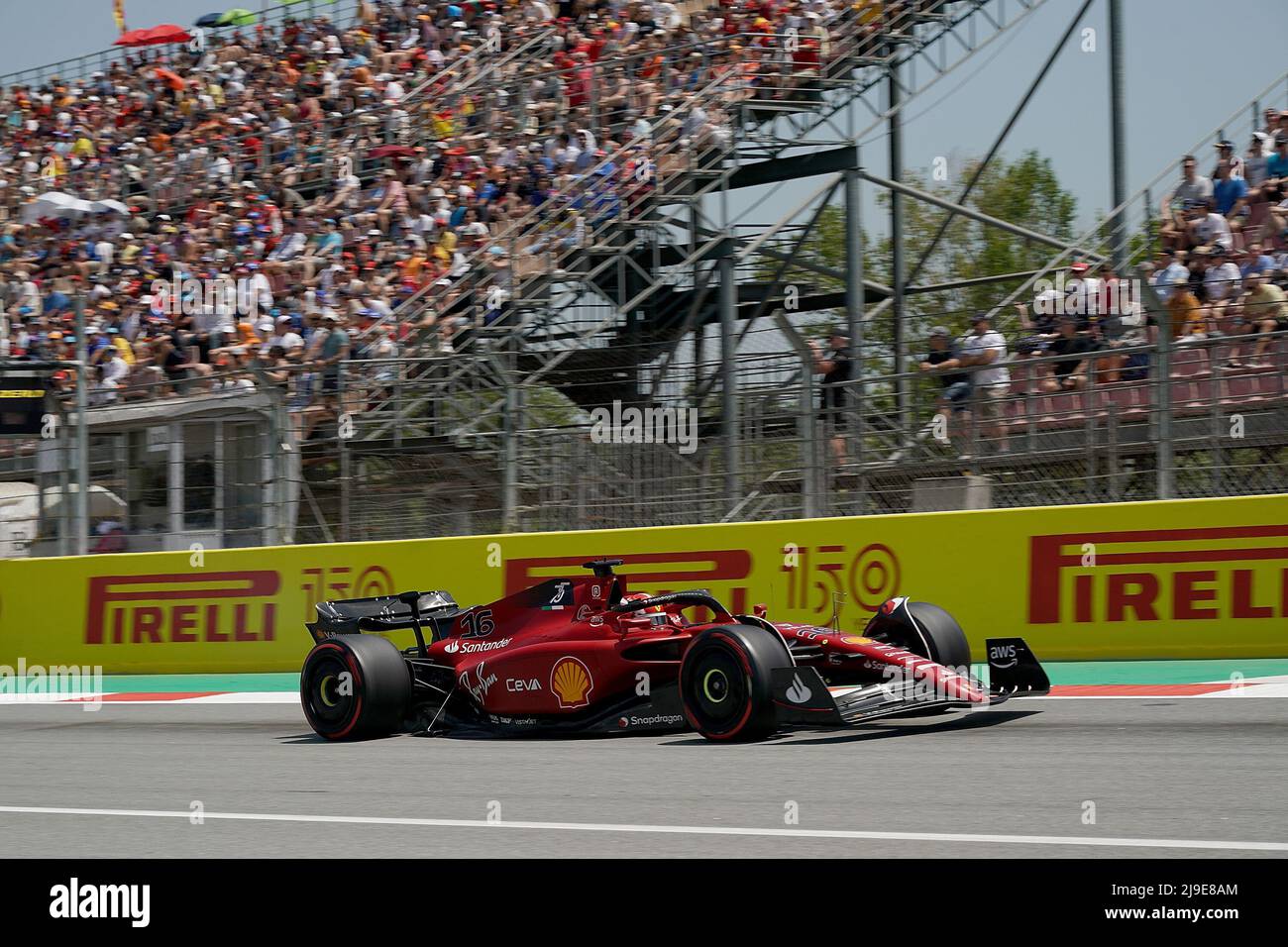 21.05.2022, Circuit de Catalunya, Barcellona, F1 Gran Premio Pirelli von Spanien 2022 , im Bild Charles Leclerc (MCO), Scuderia Ferrari Foto Stock