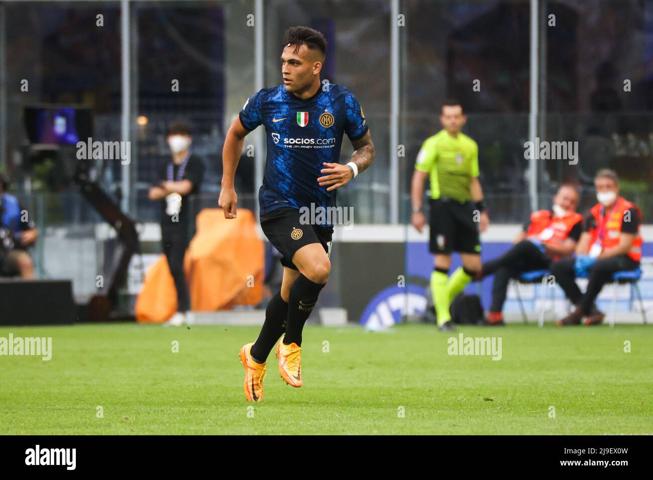 Serie italiana di calcio una partita tra FC Internazionale e UC Sampdoria il 22 maggio 2022 allo stadio Giuseppe Meazza di San Siro a Milano Foto Stock