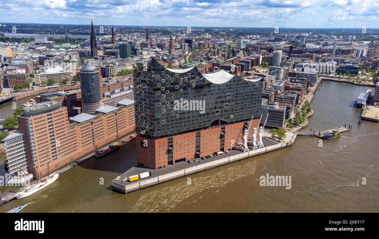 Elbphilharmonie Hamburg, Sala dei Concerti, Hambuerg, Germania Foto Stock