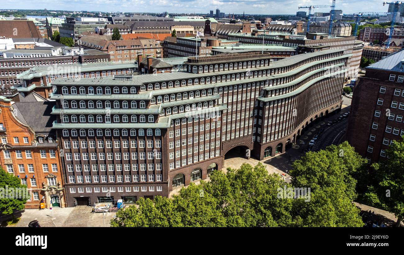 Chilehaus, edificio storico, Foto Stock