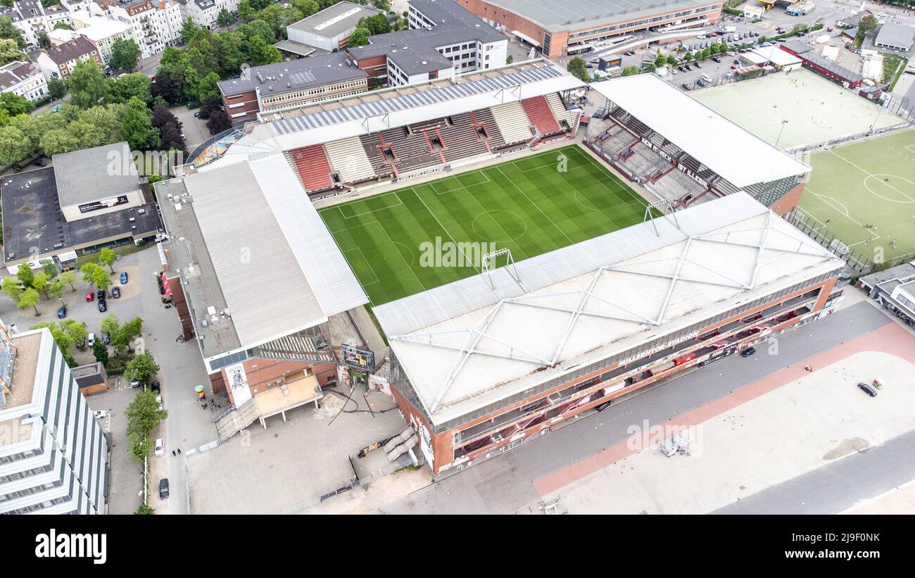 Millerntor-Stadion, Millerntor Stadium, sede del FC St Pauli, Amburgo, Germania Foto Stock