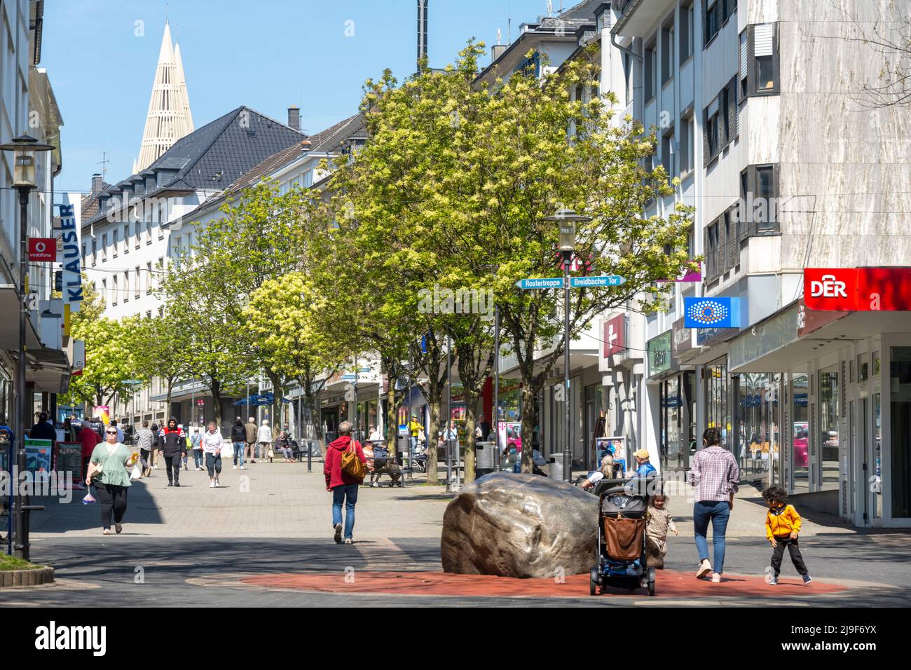 Deutschland, NRW, Solingen, Fussgängerzone Hauptstrasse Foto Stock