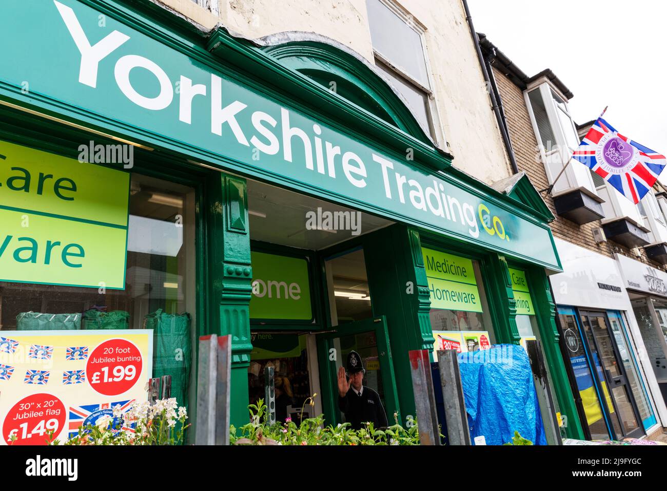 Yorkshire Trading Co negozio, Yorkshire trading Company, negozio, negozio di segno, hardware negozio, Yorkshire trading, Knaresborough Town, Yorkshire, UK, Inghilterra, Foto Stock