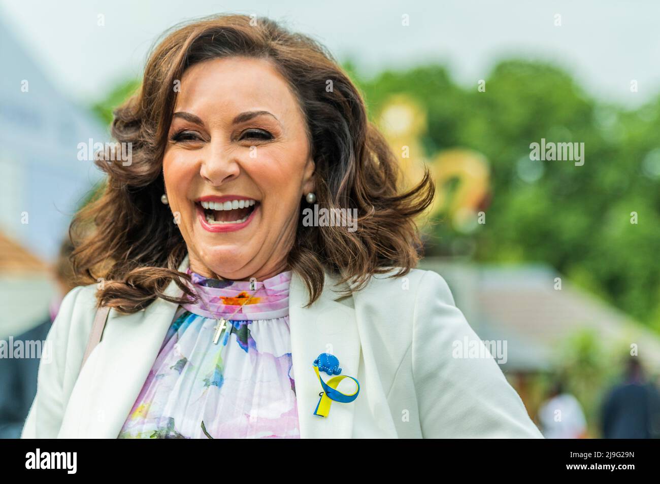 Londra, Regno Unito. 23rd maggio 2022. Shirley Ballas - il Chelsea Flower Show 2022. Credit: Guy Bell/Alamy Live News Foto Stock