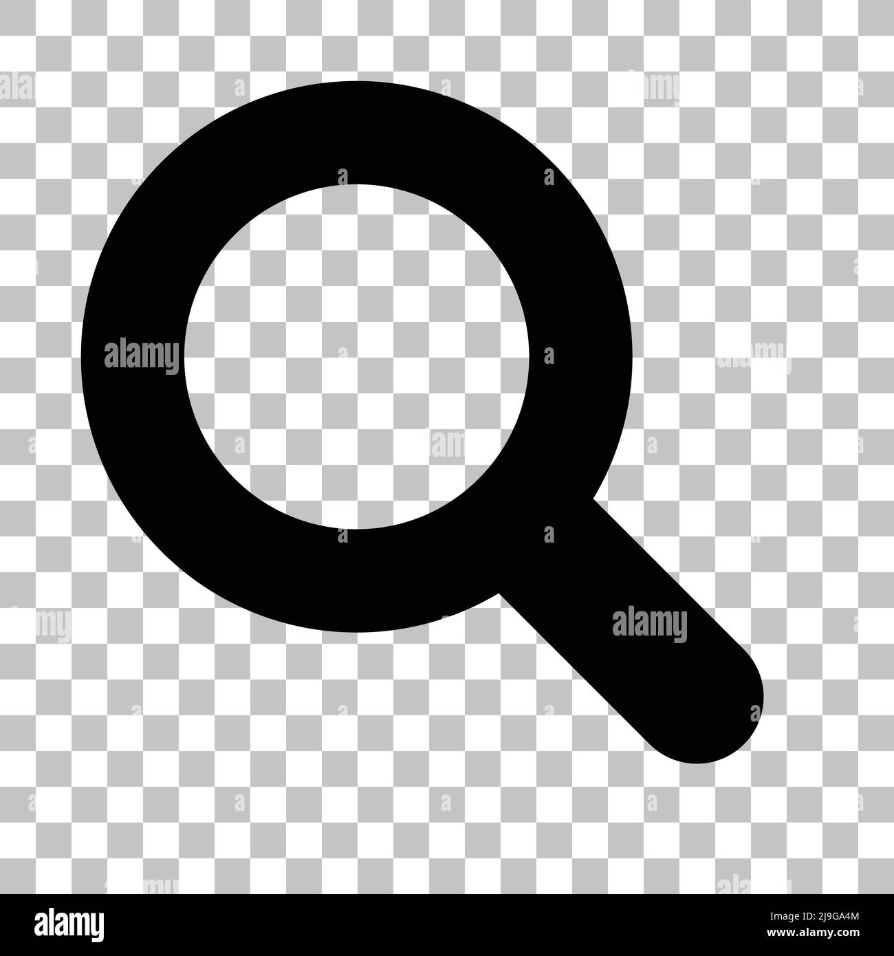 Icona a lente di ingrandimento con sfondo trasparente. Vettore modificabile. Illustrazione Vettoriale