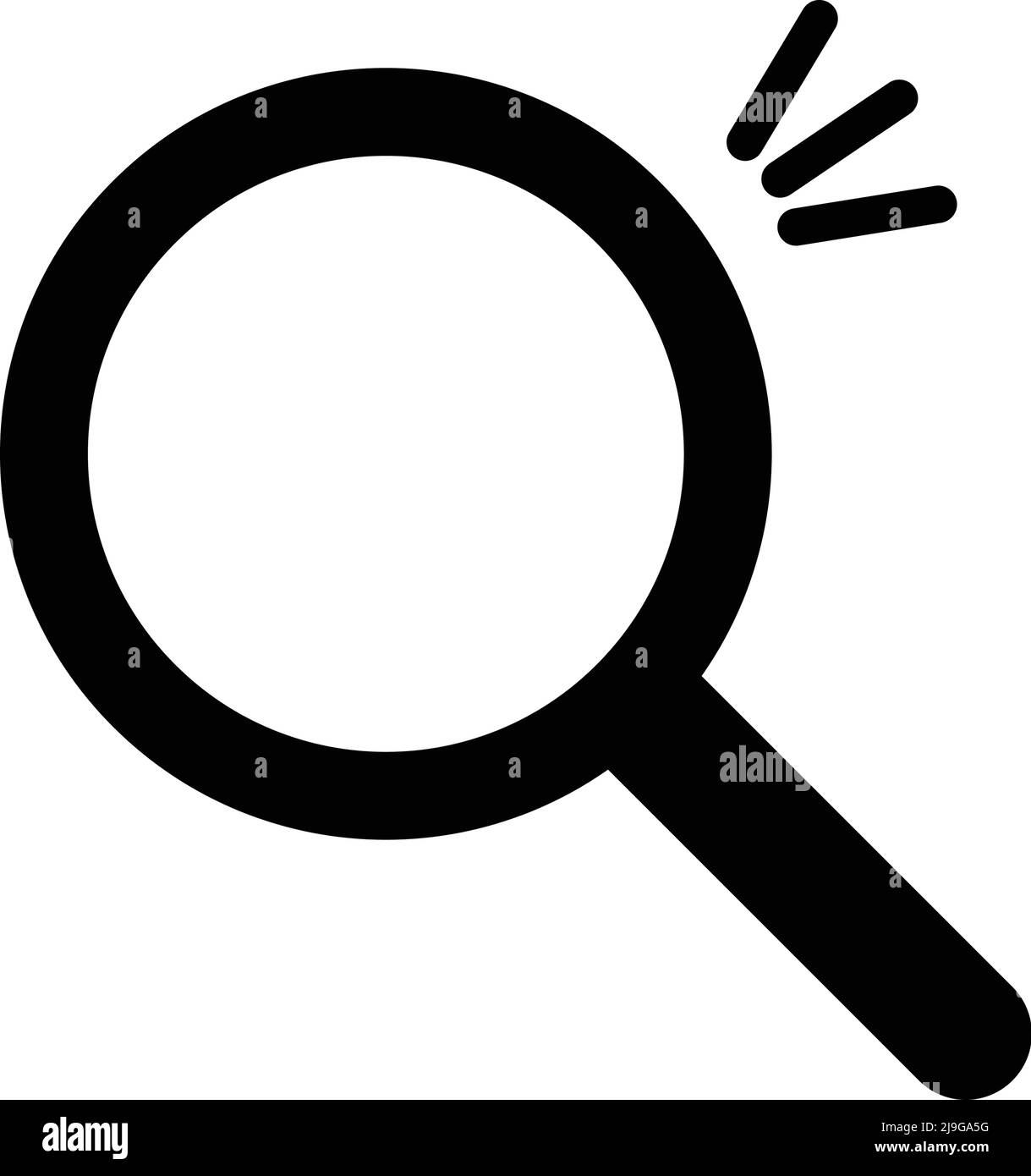 Icona a forma di lente di ingrandimento pop. Vettore. Ottimo per la ricerca, la ricerca, ecc. vettore modificabile. Illustrazione Vettoriale