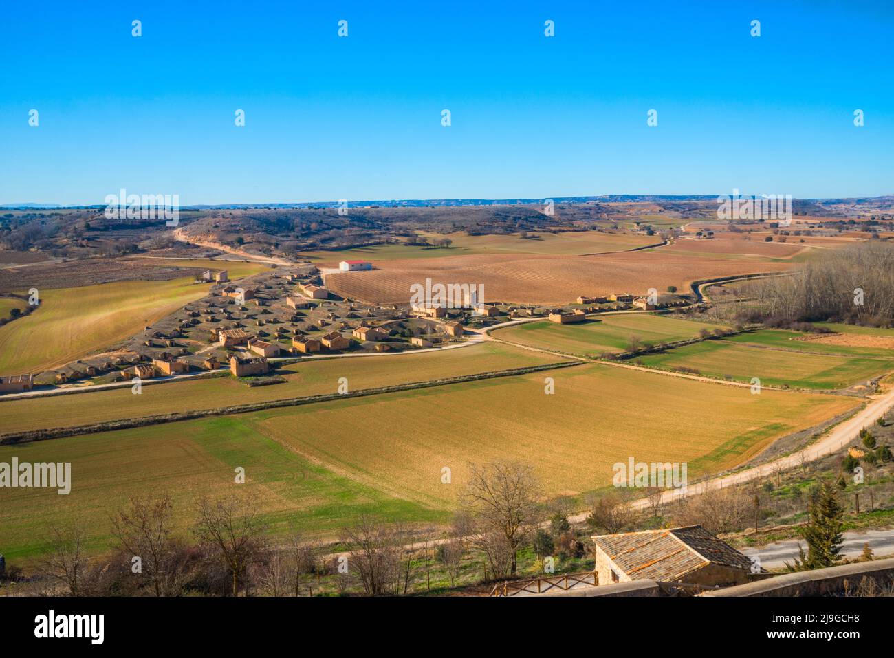 Cantine tradizionali. Atauta, provincia di Soria, Castilla Leon, Spagna. Foto Stock