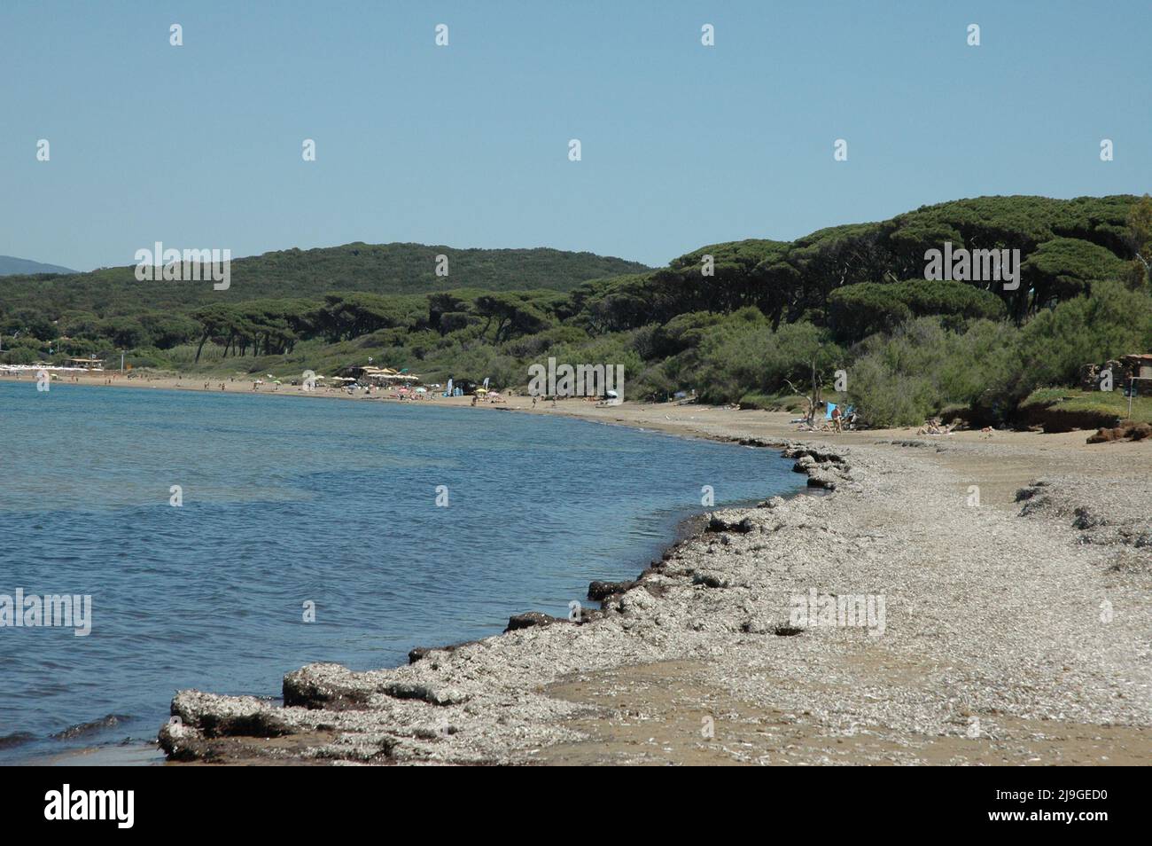 Spiaggia del golfo di Baratti. Livorno Foto Stock