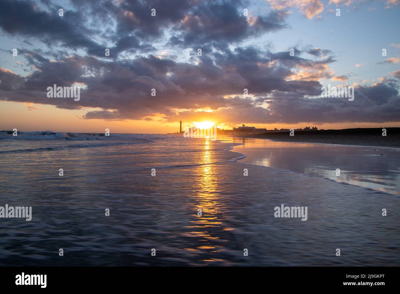 Bel tramonto Colori Foto Stock