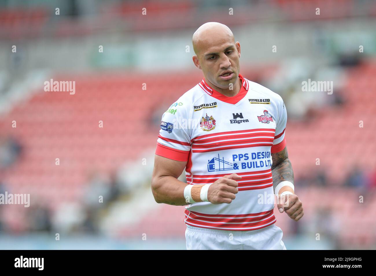 Leigh, Inghilterra - 22nd maggio 2022 - Blake Ferguson of Leigh Centurions Rugby League Betfred Championship Leigh Centurions vs Workington Town at Leigh Sports Village Stadium, Leigh, UK Dean Williams Foto Stock